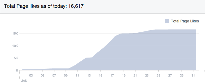 Facebook marketing Like statistics