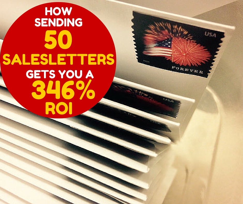 How 50 salesletters gets can get you a 346% roi.